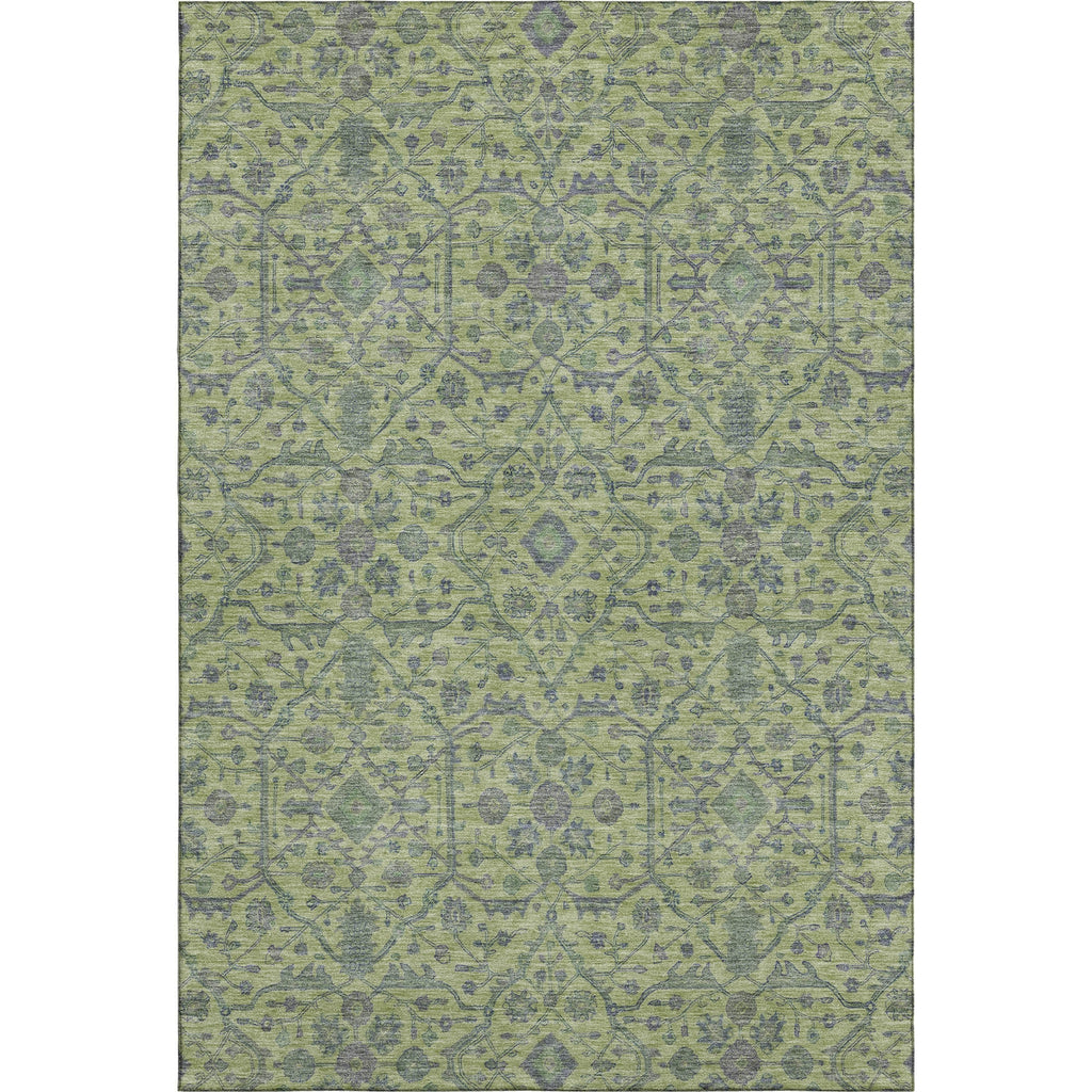 Piper Looms Mayfield Global AMF1131 Lime Machine Washable Area Rug main image