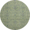 Piper Looms Mayfield Global AMF1131 Lime Machine Washable Area Rug Round Main Image