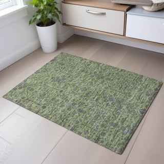 Piper Looms Mayfield Global AMF1131 Lime Machine Washable Area Rug Scatter Lifestyle Image Feature