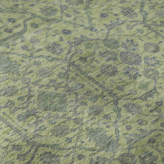 Piper Looms Mayfield Global AMF1131 Lime Machine Washable Area Rug Swatch Image