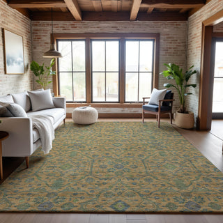 Piper Looms Mayfield Global AMF1131 Orange Machine Washable Area Rug Lifestyle Image Feature