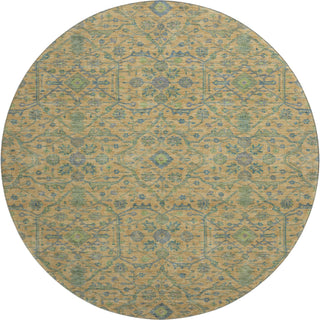 Piper Looms Mayfield Global AMF1131 Orange Machine Washable Area Rug Round Main Image