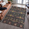 Piper Looms Mayfield Global AMF1132 Black Machine Washable Area Rug Lifestyle Image Feature