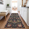 Piper Looms Mayfield Global AMF1132 Black Machine Washable Area Rug Runner Lifestyle Image Feature