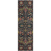 Piper Looms Mayfield Global AMF1132 Black Machine Washable Area Rug Runner Main Image