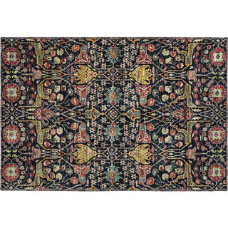 Piper Looms Mayfield Global AMF1132 Black Machine Washable Area Rug Scatter Main Image