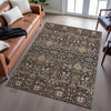 Piper Looms Mayfield Global AMF1132 Chocolate Machine Washable Area Rug Lifestyle Image Feature
