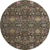 Piper Looms Mayfield Global AMF1132 Chocolate Machine Washable Area Rug Round Main Image