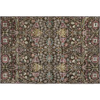 Piper Looms Mayfield Global AMF1132 Chocolate Machine Washable Area Rug Scatter Main Image