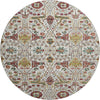 Piper Looms Mayfield Global AMF1132 Ivory Machine Washable Area Rug Round Main Image