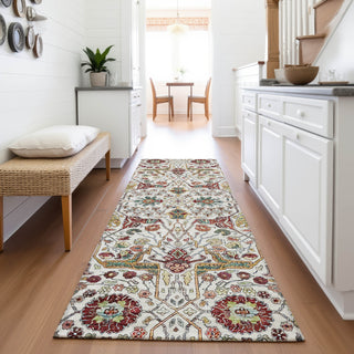 Piper Looms Mayfield Global AMF1132 Ivory Machine Washable Area Rug Runner Lifestyle Image Feature