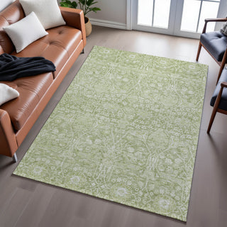 Piper Looms Mayfield Global AMF1133 Aloe Machine Washable Area Rug Lifestyle Image Feature
