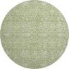 Piper Looms Mayfield Global AMF1133 Aloe Machine Washable Area Rug Round Main Image