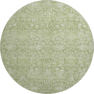 Piper Looms Mayfield Global AMF1133 Aloe Machine Washable Area Rug Round Main Image