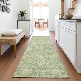 Piper Looms Mayfield Global AMF1133 Aloe Machine Washable Area Rug Runner Lifestyle Image Feature