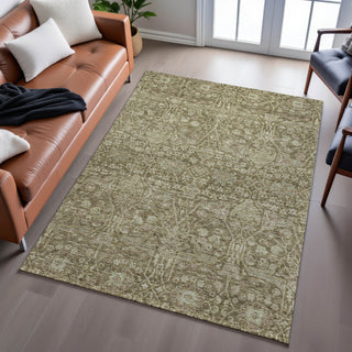 Piper Looms Mayfield Global AMF1133 Brown Machine Washable Area Rug Lifestyle Image Feature