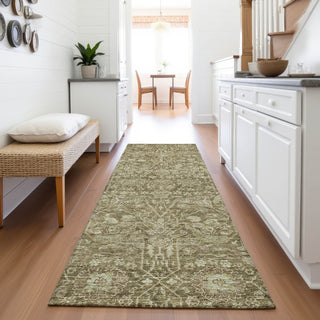 Piper Looms Mayfield Global AMF1133 Brown Machine Washable Area Rug Runner Lifestyle Image Feature