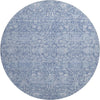Piper Looms Mayfield Global AMF1133 Denim Machine Washable Area Rug Round Main Image