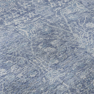 Piper Looms Mayfield Global AMF1133 Denim Machine Washable Area Rug Swatch Image