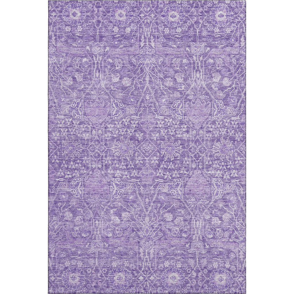Piper Looms Mayfield Global AMF1133 Plum Machine Washable Area Rug main image