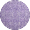 Piper Looms Mayfield Global AMF1133 Plum Machine Washable Area Rug Round Main Image
