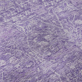 Piper Looms Mayfield Global AMF1133 Plum Machine Washable Area Rug Swatch Image