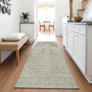 Piper Looms Mayfield Global AMF1134 Taupe Machine Washable Area Rug Runner Lifestyle Image Feature
