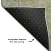 Piper Looms Mayfield Global AMF1135 Aloe Machine Washable Area Rug Backing Image