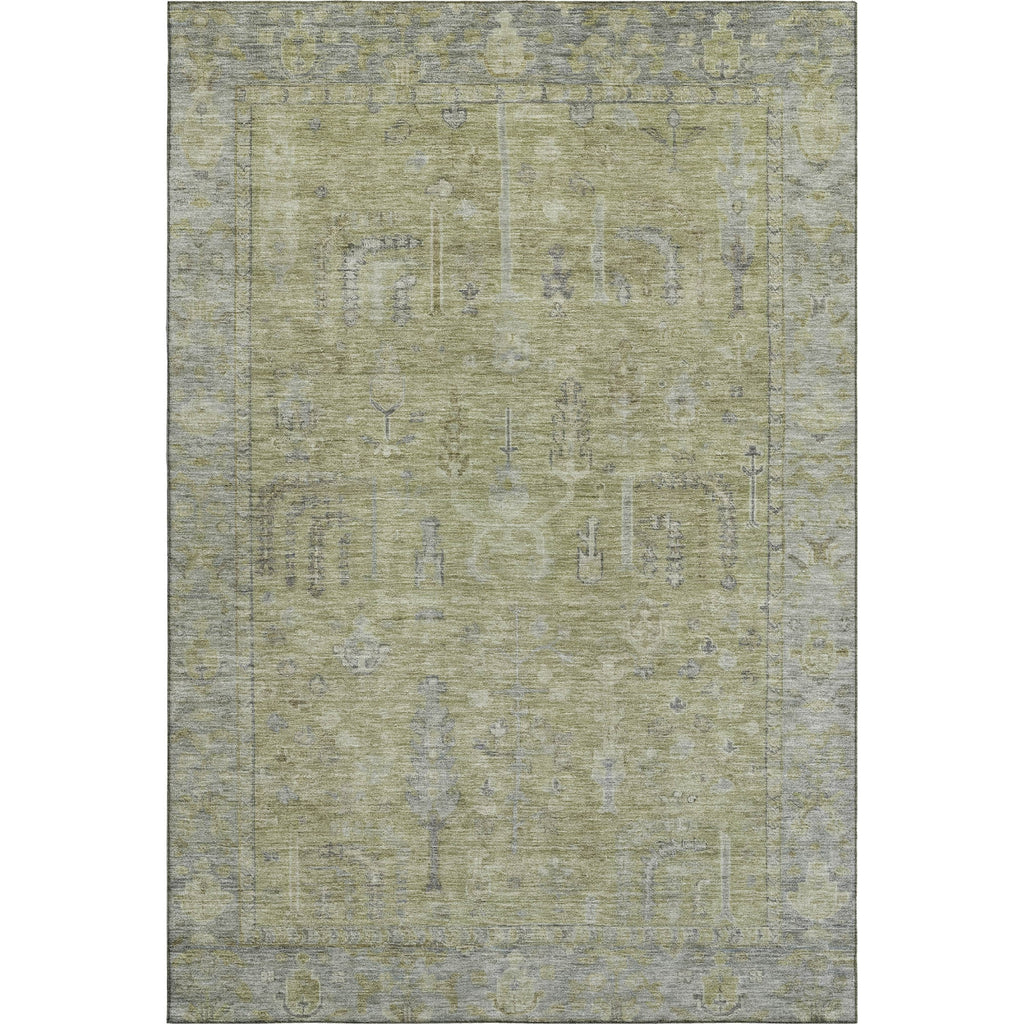 Piper Looms Mayfield Global AMF1135 Aloe Machine Washable Area Rug main image