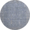 Piper Looms Mayfield Global AMF1135 Denim Machine Washable Area Rug Round Main Image