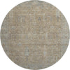Piper Looms Mayfield Global AMF1135 Tan Machine Washable Area Rug Round Main Image