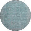 Piper Looms Mayfield Global AMF1135 Teal Machine Washable Area Rug Round Main Image