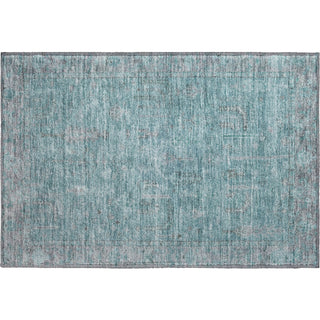Piper Looms Mayfield Global AMF1135 Teal Machine Washable Area Rug Scatter Main Image
