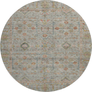 Piper Looms Mayfield Global AMF1136 Taupe Machine Washable Area Rug Round Main Image