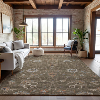 Piper Looms Mayfield Global AMF1137 Brown Machine Washable Area Rug Lifestyle Image Feature