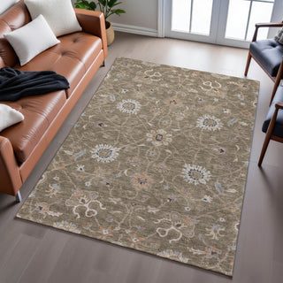 Piper Looms Mayfield Global AMF1137 Brown Machine Washable Area Rug Lifestyle Image Feature