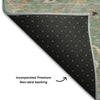 Piper Looms Mayfield Global AMF1137 Cactus Machine Washable Area Rug Backing Image
