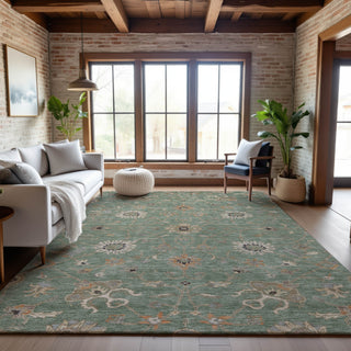Piper Looms Mayfield Global AMF1137 Cactus Machine Washable Area Rug Lifestyle Image Feature