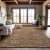 Piper Looms Mayfield Global AMF1137 Copper Machine Washable Area Rug Lifestyle Image Feature