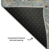 Piper Looms Mayfield Global AMF1137 Denim Machine Washable Area Rug Backing Image