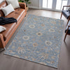 Piper Looms Mayfield Global AMF1137 Denim Machine Washable Area Rug Lifestyle Image Feature