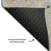 Piper Looms Mayfield Global AMF1137 Gray Machine Washable Area Rug Backing Image