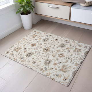 Piper Looms Mayfield Global AMF1137 Ivory Machine Washable Area Rug Scatter Lifestyle Image Feature