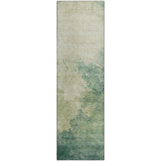 Piper Looms Mayfield Watercolors AMF1138 Green Machine Washable Area Rug Runner Main Image
