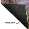 Piper Looms Mayfield Watercolors AMF1138 Lavender Machine Washable Area Rug Backing Image
