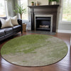 Piper Looms Mayfield Watercolors AMF1138 Olive Machine Washable Area Rug Round Lifestyle Image Feature