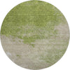 Piper Looms Mayfield Watercolors AMF1138 Olive Machine Washable Area Rug Round Main Image