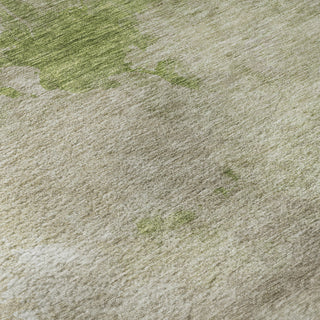 Piper Looms Mayfield Watercolors AMF1138 Olive Machine Washable Area Rug Swatch Image