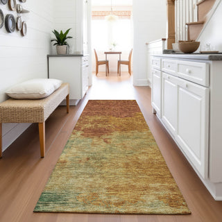 Piper Looms Mayfield Watercolors AMF1138 Paprika Machine Washable Area Rug Runner Lifestyle Image Feature