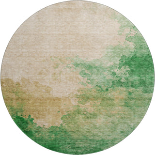 Piper Looms Mayfield Watercolors AMF1138 Peach Machine Washable Area Rug Round Main Image